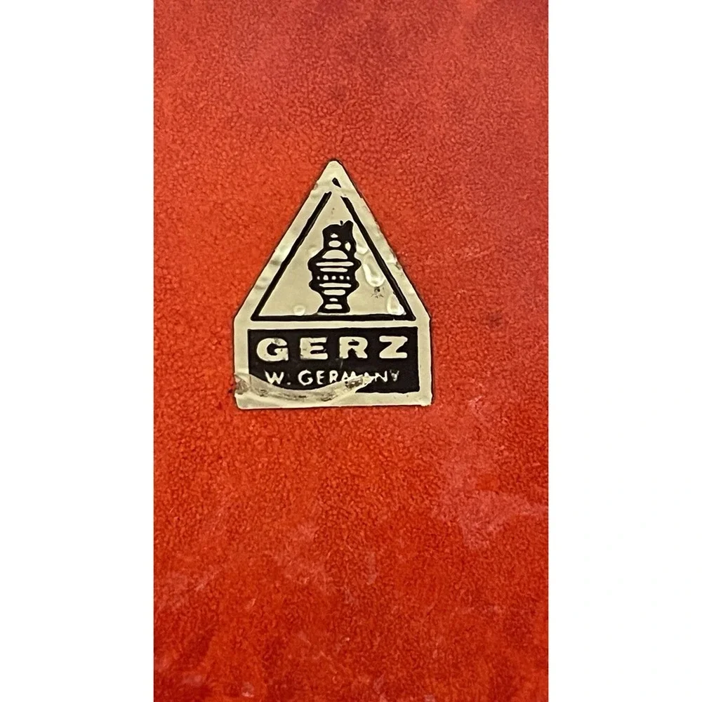 Gerz Divided Stoneware Tapas Fondue Plate Set (4) 8.5